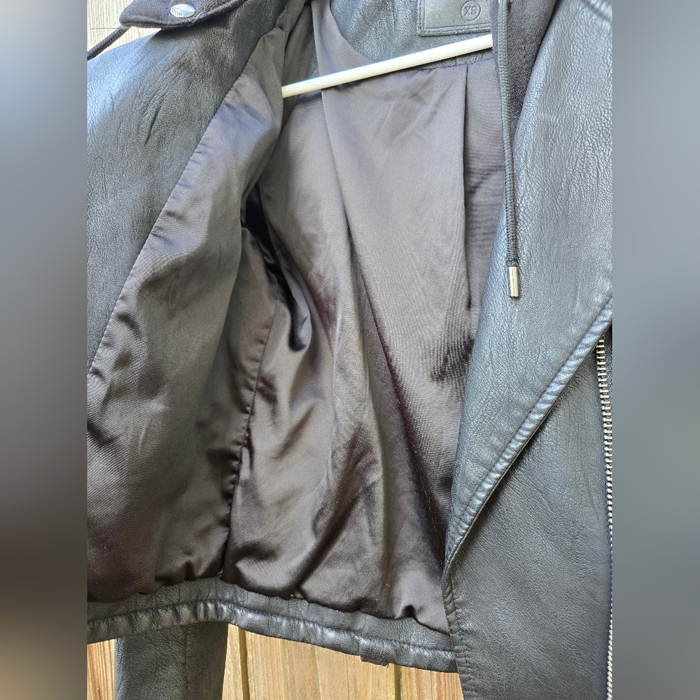 Blank Nyc Hooded Faux Leather Jacket - Picture 4 of 8